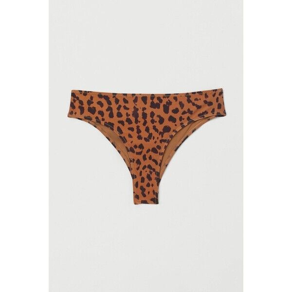 H&M Dół od kostiumu 0874078001 Jasnobrązowy/Panterka