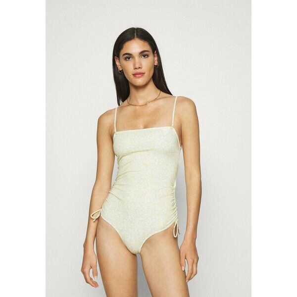 Monki TANJA SWIMSUIT Kostium kąpielowy yellow MOQ81G00N