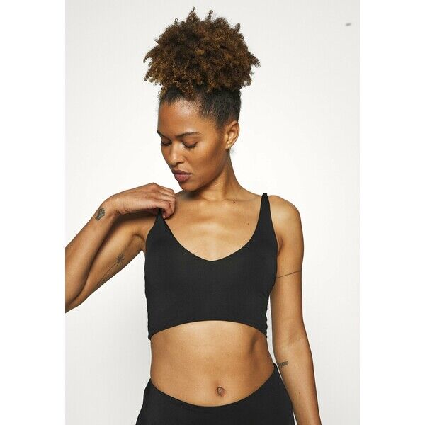 We Are We Wear TONI PLUNGE CROP Góra od bikini black WEJ81J007