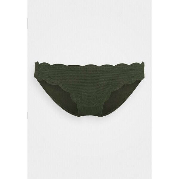 Hunkemöller SCALLOP GLAM RIO Dół od bikini cedar green HM181I083