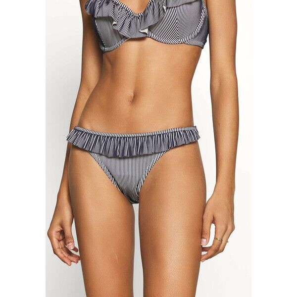 Hunkemöller RUFFLE STRIPE RIO Dół od bikini blue HM181I0AX