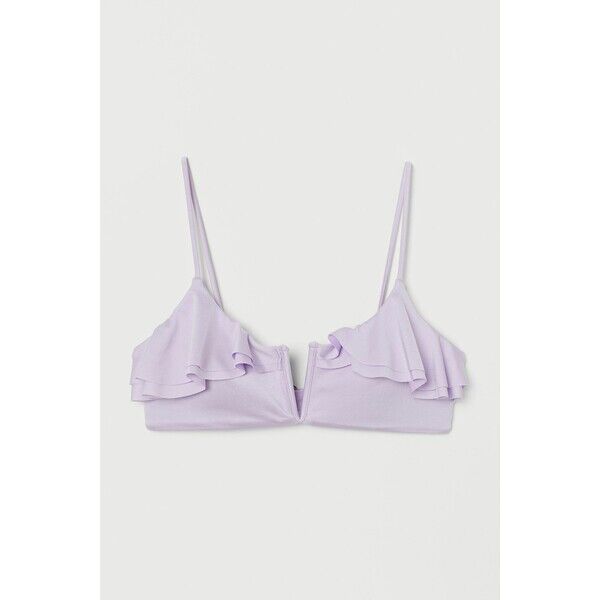 H&M Góra od kostiumu 0861410002 Jasnofioletowy