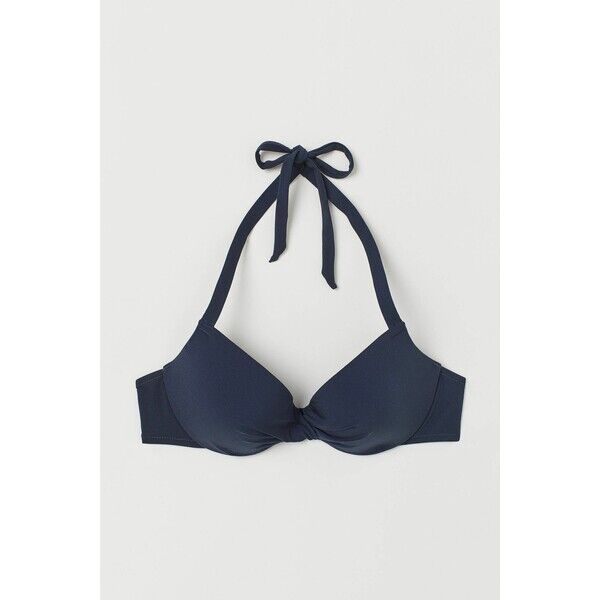 H&M Góra od kostiumu 0841699002 Ciemnoniebieski