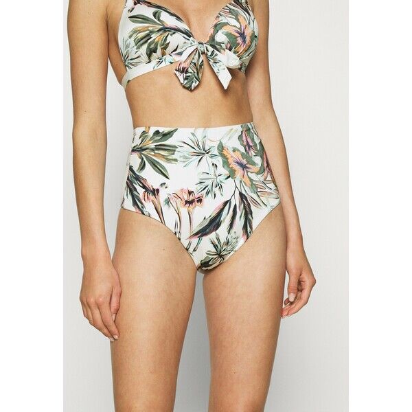 O'Neill GLOBAL BOTTOM Dół od bikini white/green ON581I01M