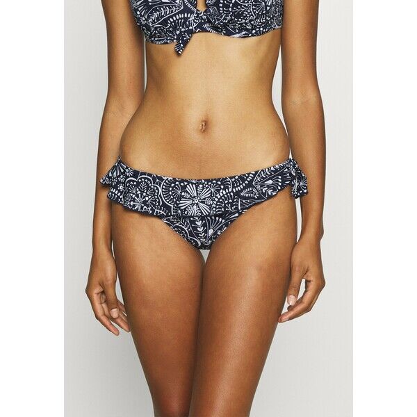 Pour Moi HOT SPOTS FRILL BRIEF Dół od bikini navy scandi POJ81I004