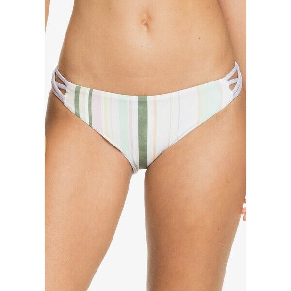 Roxy SEA & WAVES REVO Dół od bikini bright white kamuela stripe s RO581I068