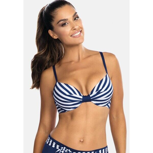 Feba Swimwear MARINO Góra od bikini granatowy/paski FEP81J00H