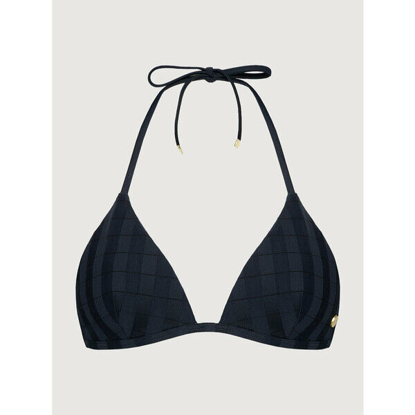 Tommy Hilfiger Góra od bikini Triangle UW0UW02906 Granatowy