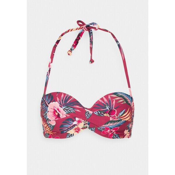 s.Oliver WIRE BANDEAU Góra od bikini rustred SO281J01P