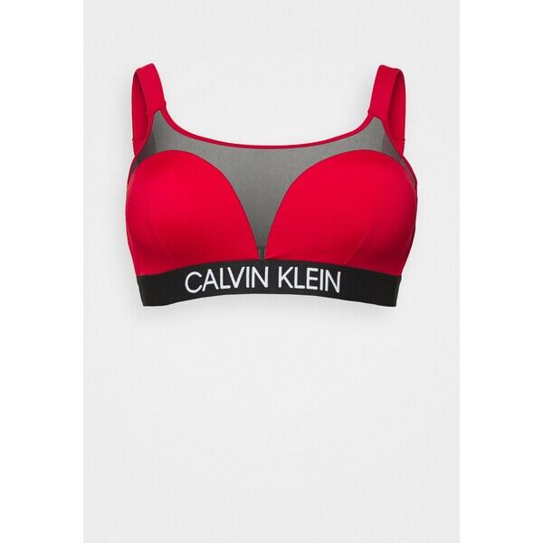 Calvin Klein Swimwear CURVE BRALETTE PLUS Góra od bikini rustic red C1781J028