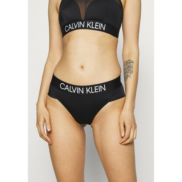 Calvin Klein Swimwear CURVE BRAZILIAN HIPSTER Dół od bikini black C1781I02S