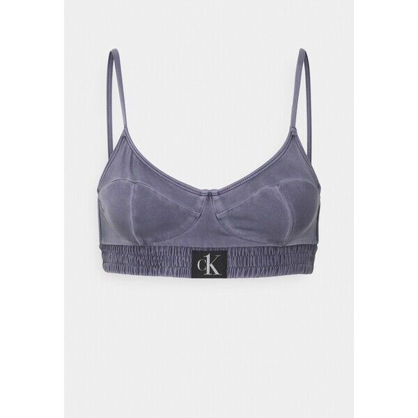 Calvin Klein Swimwear AUTHENTIC DEMI BRALETTE Góra od bikini blue C1781J032