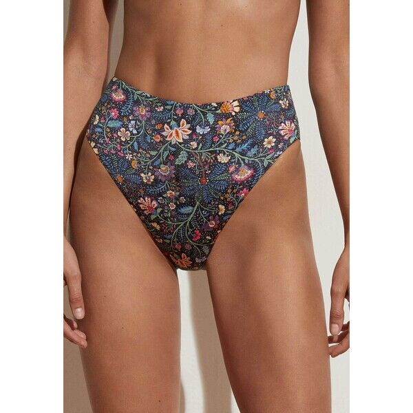 OYSHO Dół od bikini dark blue OY181I0IA