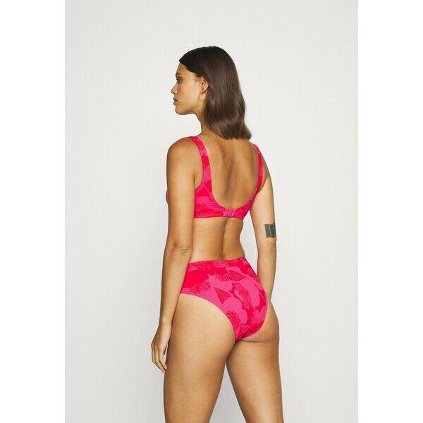 Marks & Spencer London FLORAL PANT Dół od bikini pink QM481I007
