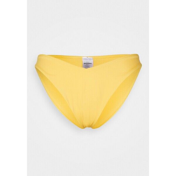Weekday AVA V CUT CHEEKY SWIM BOTTOM Dół od bikini yellow WEB81I01K