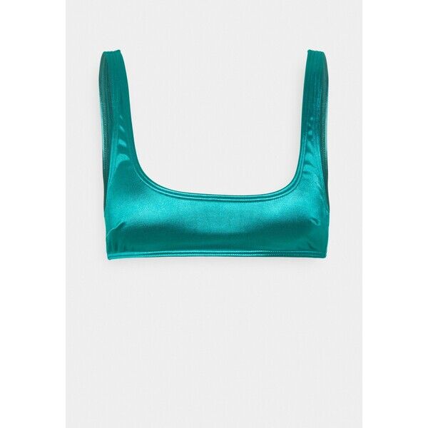Wolf & Whistle HIGH SHINE SKINNY CROP Góra od bikini teal WOC81J00F