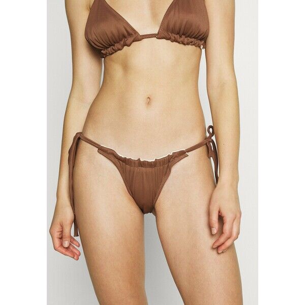 We Are We Wear REVERSIBLE MELISSA TIE SIDE BRAZILIAN Dół od bikini brown/cream WEJ81I00K
