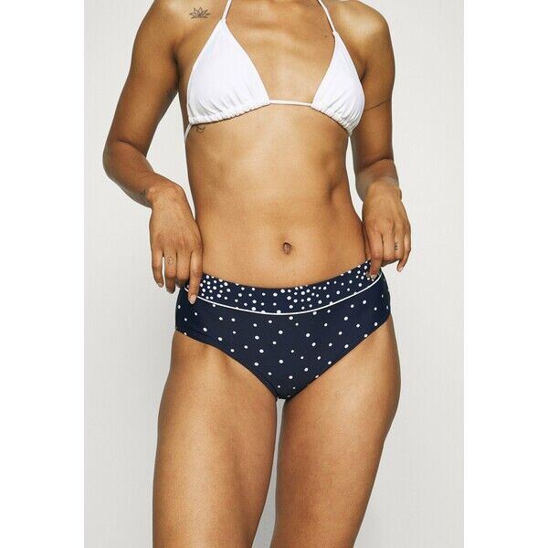 LASCANA PANTS HIGHER Dół od bikini navy/white L8381I033