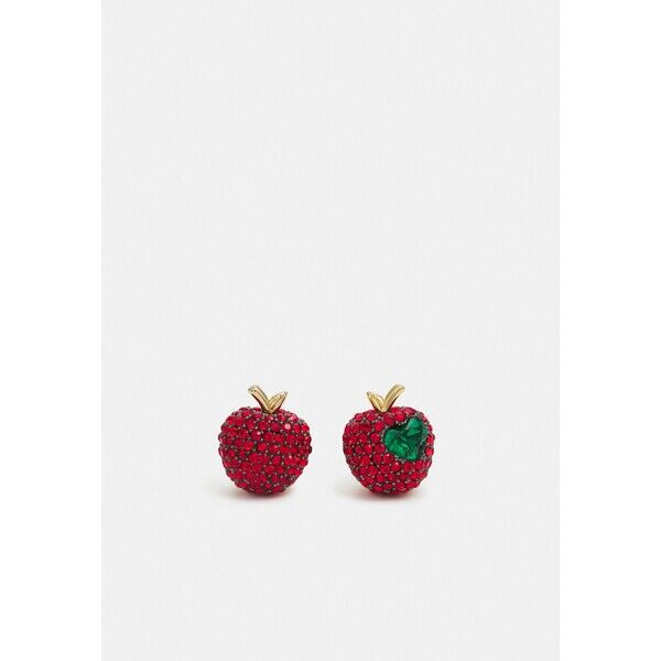 kate spade new york PAVE APPLE STUDS Kolczyki red K0551L09R