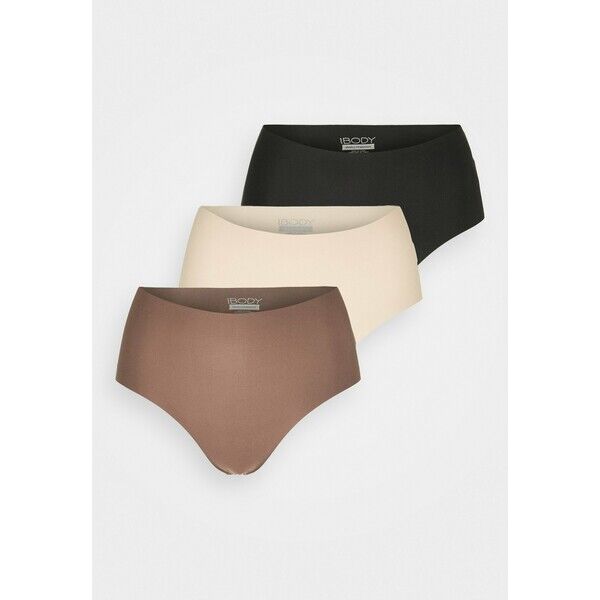 Cotton On Body THE INVISIBLE HIGH WAIST BIKINI 3 PACK Panty black/frappe/deep taupe C1R81R01S