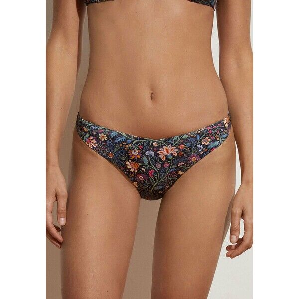 OYSHO DITSY FLORAL PAISLEY BRAZILIAN Dół od bikini dark blue OY181I0IE