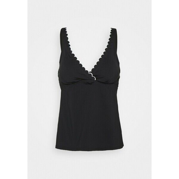 LASCANA WIRE TANK Góra od bikini black/white L8381J03V