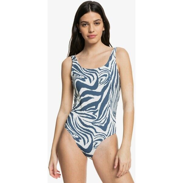 Quiksilver Kostium kąpielowy dark denim zebradelia QU181G00B