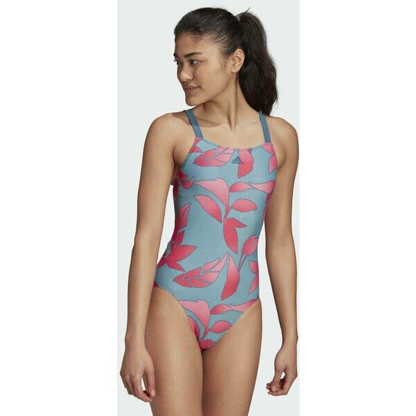 adidas Performance SH3.RO NATURE S SWIM SPORTS SUSTAINABLE WATERSPORTS PRIMEBLUE NYLON SWIMSUIT Kostium kąpielowy green AD581G07B