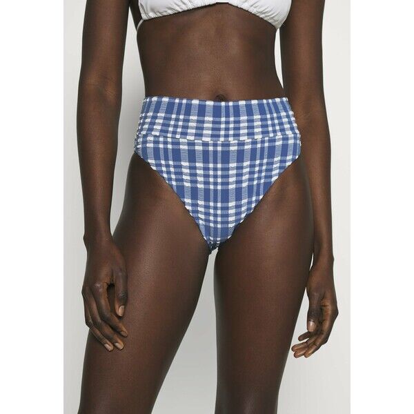 aerie HI CUT CHEEKY PLAID Dół od bikini jeweled blue AEF81I00T