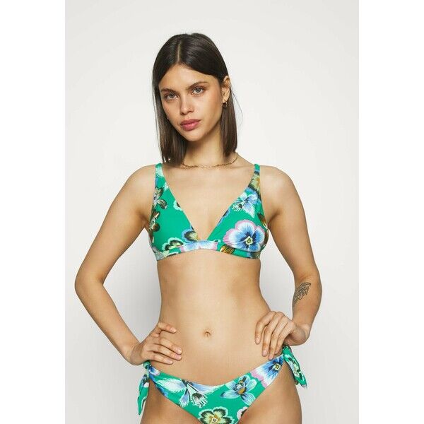 aerie SKINNY PLUNGE Góra od bikini emerald AEF81J00W
