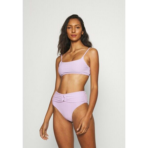 Cotton On Body STRAIGHT NECK BRALETTE HIGHWAISTED CHEEKY Bikini violet C1R81L01L