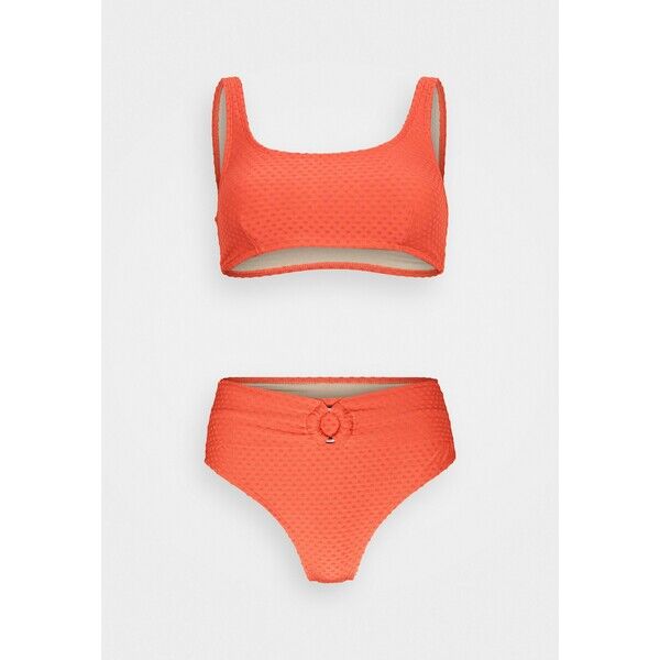 Cotton On Body SQAURE NECK CROP HIGHWASISTED CHEEKY Bikini burnt orange C1R81L01G