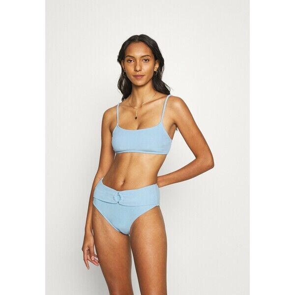 Cotton On Body STRAIGHT NECK BRALETTE HIGHWAISTED CHEEKY Bikini cornflower terry C1R81L01D