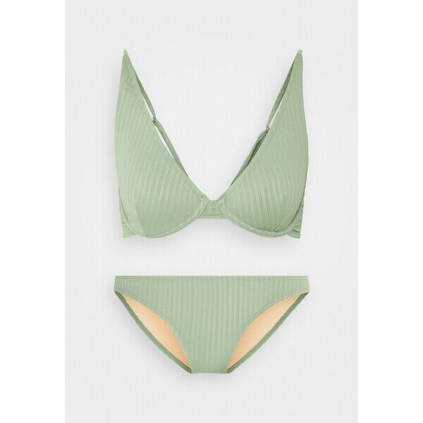 Cotton On Body HALF WIRE BRA FULL BIKINI SET Bikini khaki C1R81L00N