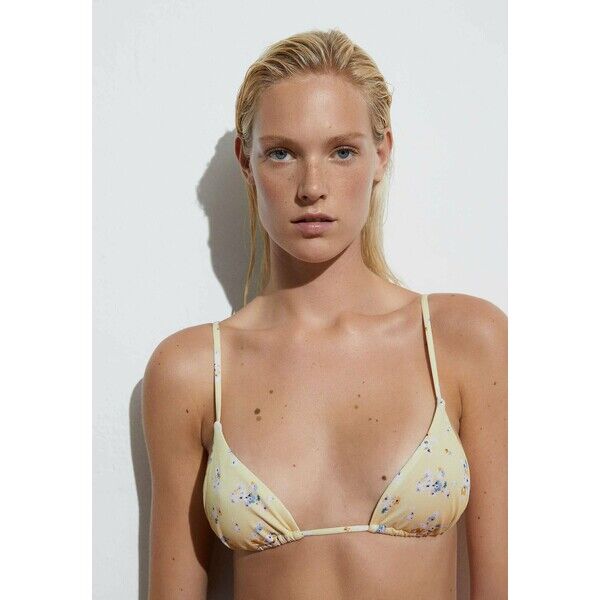 OYSHO DITSY FLORAL Góra od bikini yellow OY181J09K