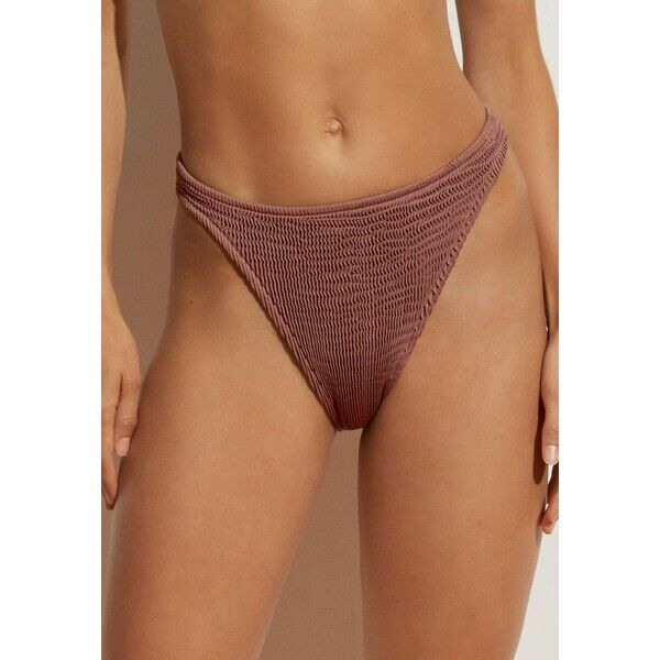 OYSHO CRINKLED Dół od bikini brown OY181I0IN