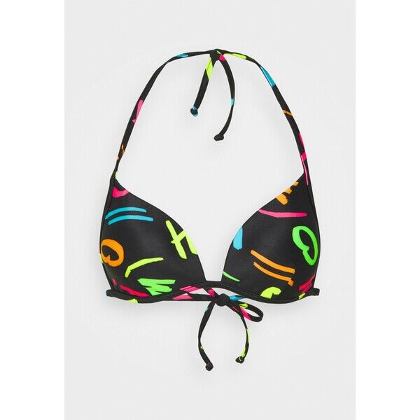 MOSCHINO SWIM TRIANGLE BRA Góra od bikini black M0581J00N