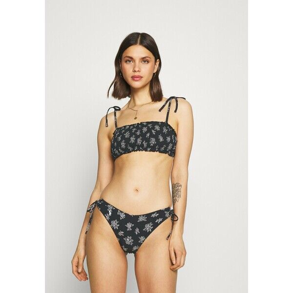 Polo Ralph Lauren STENCIL FLORAL TIE BRA Góra od bikini black PO281J01C