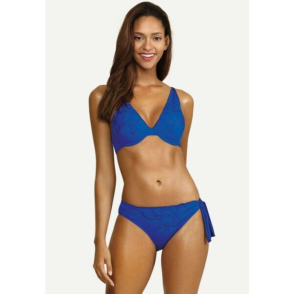 Feba Swimwear SET Bikini niebieski/haftowane kwiaty FEP81L00L