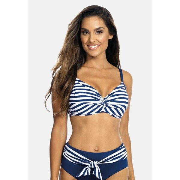Feba Swimwear Góra od bikini blue white FEP81J00O
