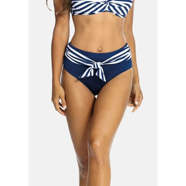 Feba Swimwear Dół od bikini ciemny granat szorty wysoki stan FEP81I01E