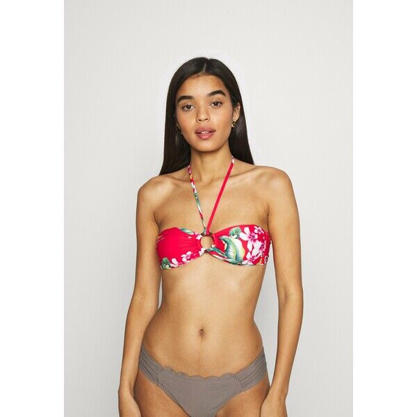 Guess BANDEAU RING REMOVAB Góra od bikini red GU181J02X