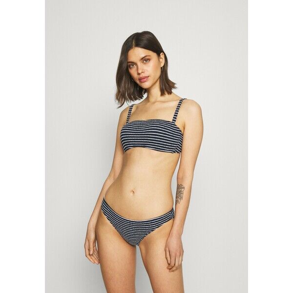 Seafolly SEASIDE STRIPE BANDEAU BRA Góra od bikini true navy S1981J09Z