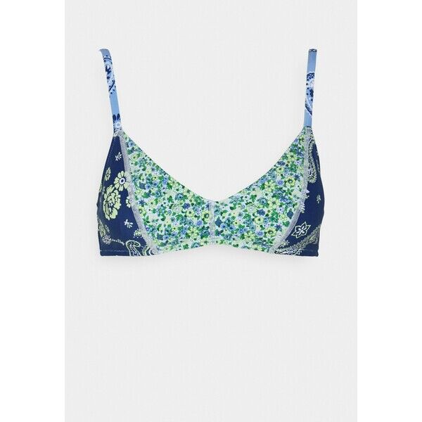 aerie SCOOP PRINT MIX Góra od bikini jeweled blue AEF81J00M