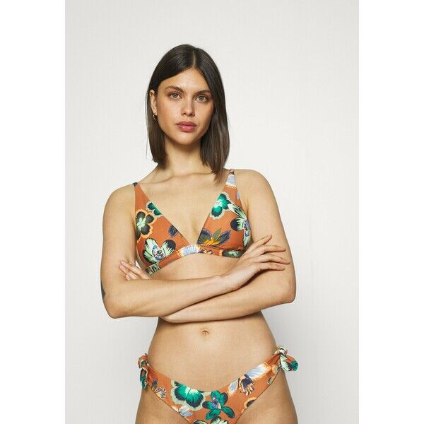 aerie SKINNY PLUNGE Góra od bikini amber brown AEF81J00W
