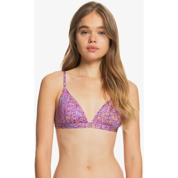 Quiksilver Góra od bikini pastel lilac tribal paint QU181J002