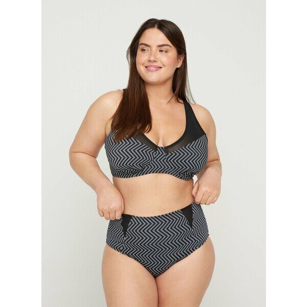 Zizzi MED HØJ TALJE Dół od bikini black Z1781I01T-Q11
