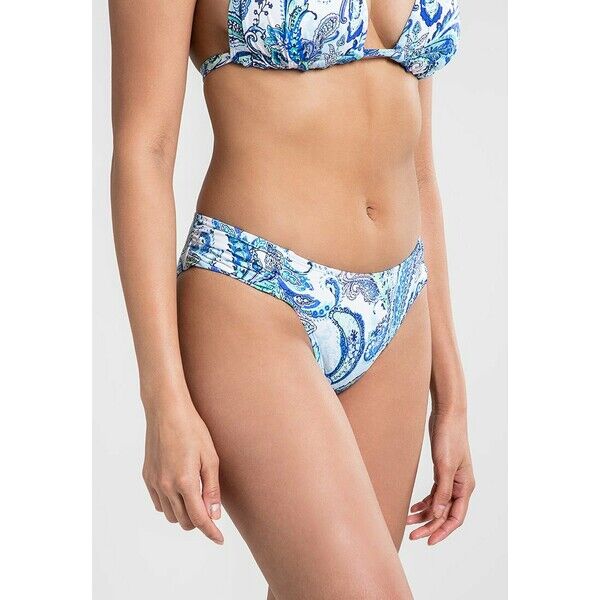 Lauren Ralph Lauren SHIRRED SIDE TAB HIPSTER Dół od bikini blue L4281G010