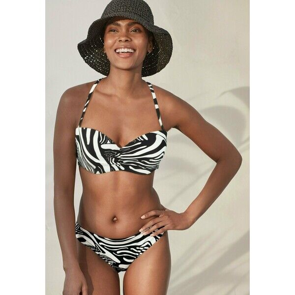 Next PINK ANIMAL Góra od bikini black/white NX381J03F