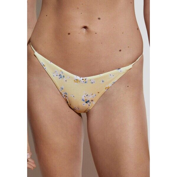 OYSHO DITSY Dół od bikini light yellow OY181I0J1